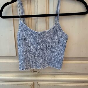 Brandy Melville Blue and White Striped Camisole